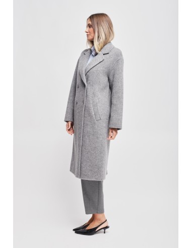Manteau oversize à double boutonnage en laine Maryley