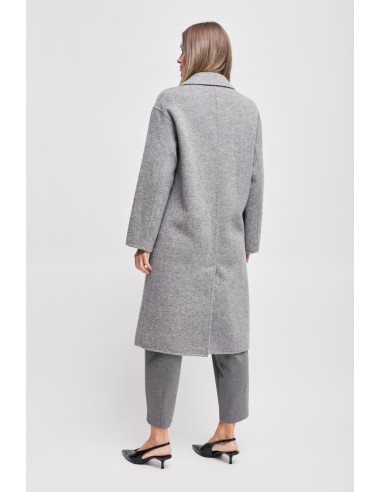 Manteau oversize à double boutonnage en laine Maryley