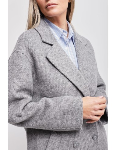 Manteau oversize à double boutonnage en laine Maryley