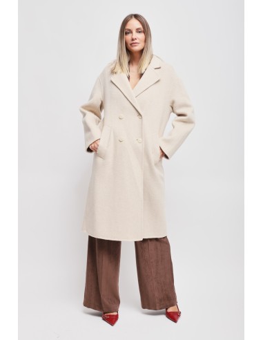 Oversized double-breasted jas van een wolmix Maryley