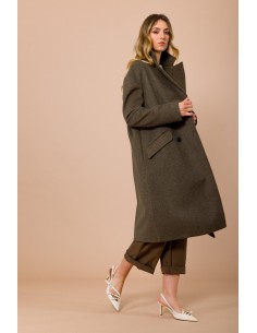 Maryley Manteau oversize doublé à double boutonnage 2