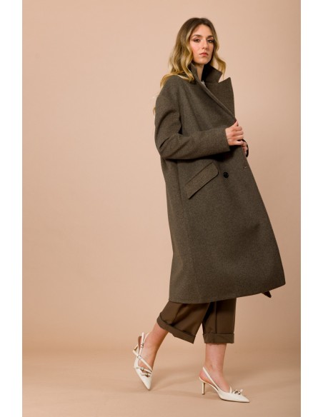Maryley Manteau oversize doublé à double boutonnage