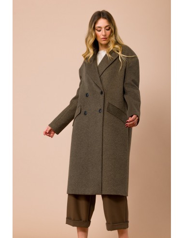 Maryley Manteau oversize doublé à double boutonnage