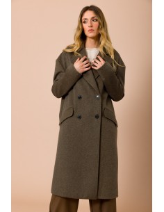 Maryley Manteau oversize doublé à double boutonnage