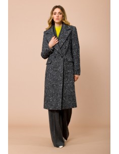 Manteau Resca à double boutonnage avec fente centrale au dos Maryley