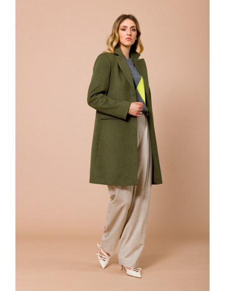 Manteau doublé Baronet avec surpiqûres Mf Maryley