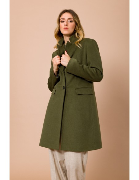 Manteau doublé Baronet avec surpiqûres Mf Maryley