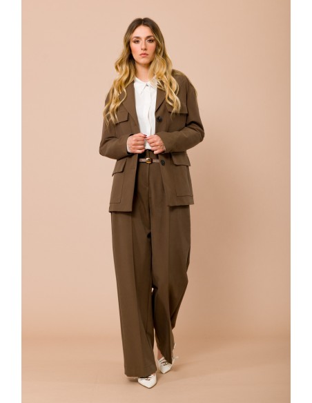 Palazzo-broek met tailleband van Maryley