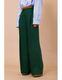 Pantalon palazzo avec ceinture et élastique dans le dos Maryley 2