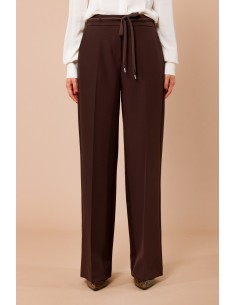 Pantalon palazzo avec dos élastique et cordon de serrage Maryley