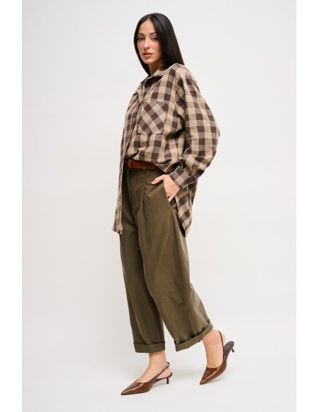 Cropped broek met riem Maryley