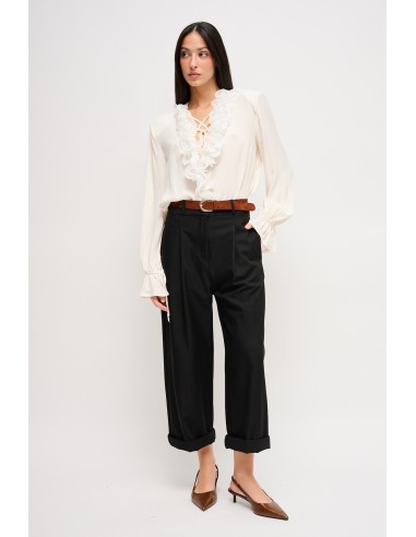Pantalon court avec ceinture Maryley