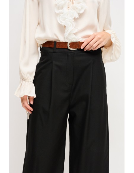 Cropped broek met riem Maryley