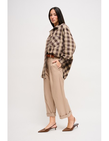 Pantalon court avec ceinture Maryley