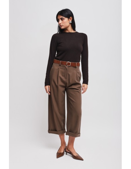Pantalon court avec ceinture Maryley