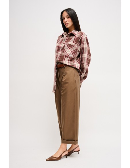 Cropped broek met riem Maryley