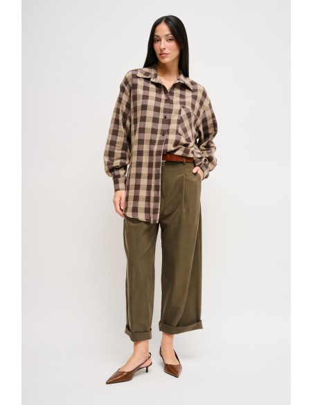 Cropped broek met riem Maryley