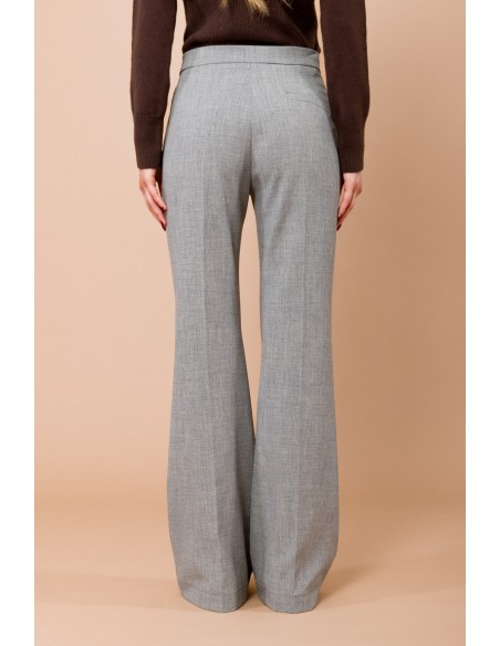 Flared broek van grisaille Maryley