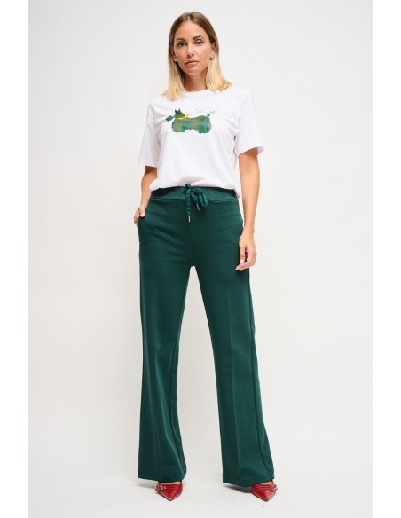 Maryley Pantalon de survêtement en polaire avec cordon de serrage à la taille