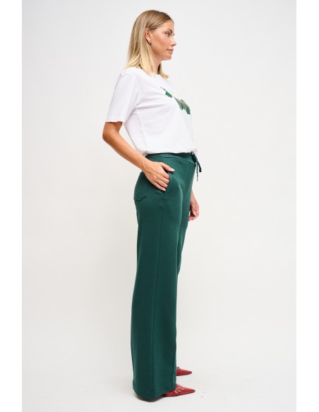 Maryley Pantalon de survêtement en polaire avec cordon de serrage à la taille