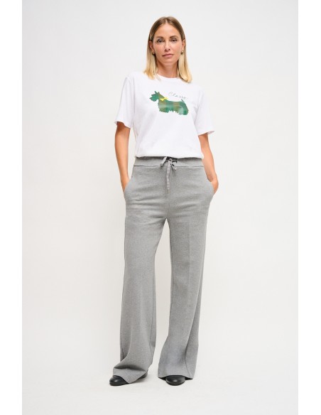 Maryley Pantalon de survêtement en polaire avec cordon de serrage à la taille