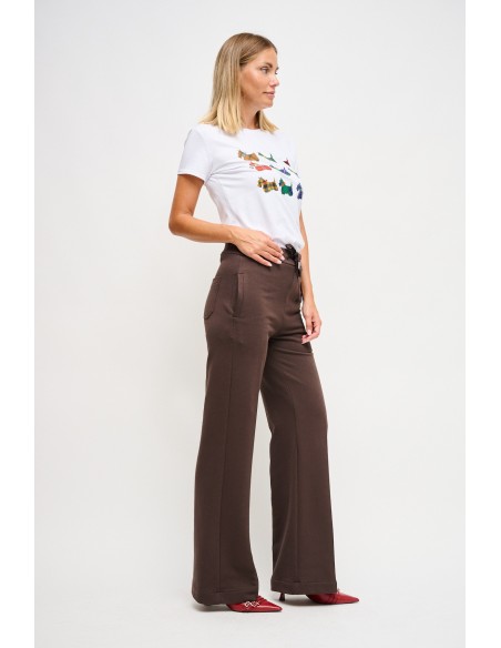 Maryley Pantalon de survêtement en polaire avec cordon de serrage à la taille