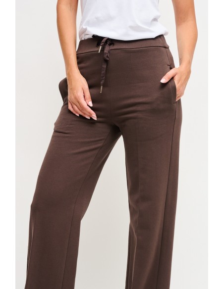 Maryley Pantalon de survêtement en polaire avec cordon de serrage à la taille