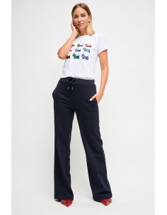Maryley Pantalon de survêtement en polaire avec cordon de serrage à la taille