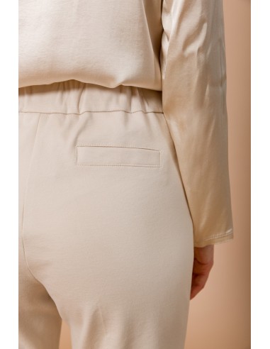 Pantalon droit à maille Milano avec dos élastique Maryley