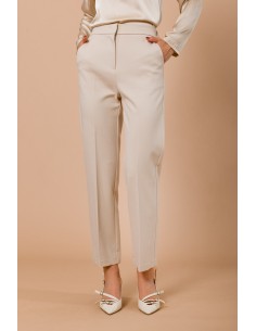 Pantalon droit à maille Milano avec dos élastique Maryley