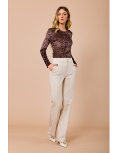 Palazzobroek van Milano-tricot met Franse steekzakken Maryley 2