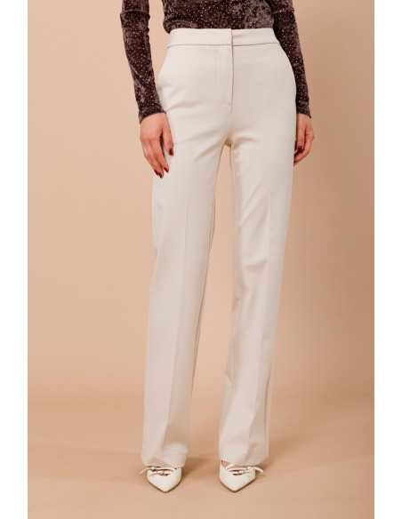 Palazzobroek van Milano-tricot met Franse steekzakken Maryley