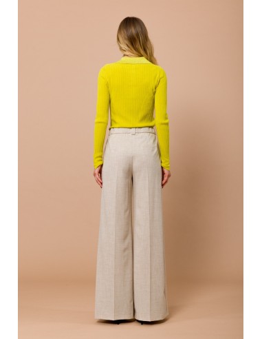 Pantalon Palace avec élastique et plis sur le devant Maryley
