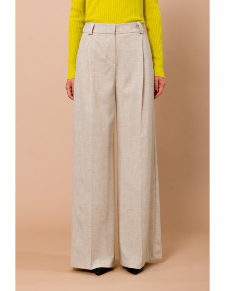 Pantalon Palace avec élastique et plis sur le devant Maryley