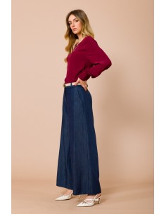 Maryley Palace Pantalon avec ceinture en daim 2