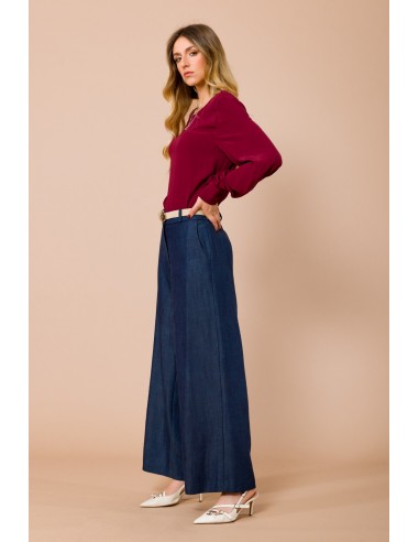 Maryley Palace Pantalon avec ceinture en daim