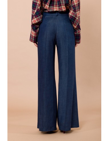 Maryley Hommes Pantalon Palazzo Avec Ceinture Intérieure