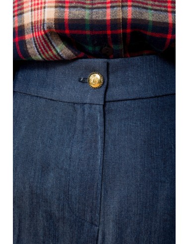 Maryley Hommes Pantalon Palazzo Avec Ceinture Intérieure