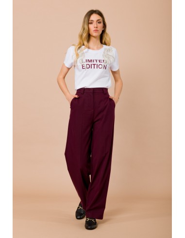 Maryley Pantalon droit avec boucles