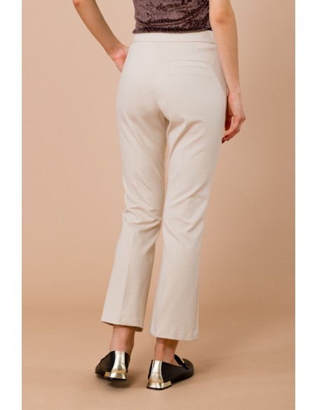 Pantalon Trombette à point de Milan avec poches françaises Maryley