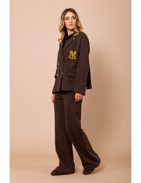 Veste de survêtement oversize avec logo brodé sur la poche Maryley