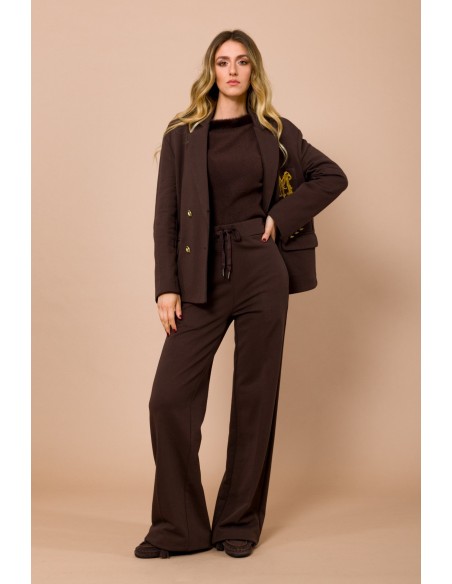 Veste de survêtement oversize avec logo brodé sur la poche Maryley