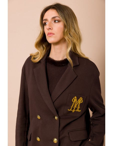 Veste de survêtement oversize avec logo brodé sur la poche Maryley