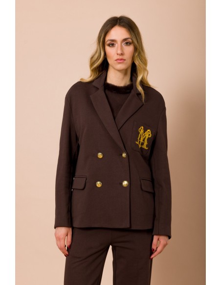 Veste de survêtement oversize avec logo brodé sur la poche Maryley
