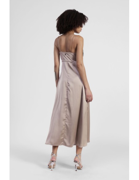 Robe midi avec bretelles et top pailleté Dixie