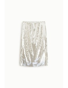 Dixie midi-rok met pailletten en hoge taille 2