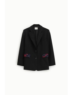 Blazer met geruit patroon, zakken en knoopsluiting Dixie 2