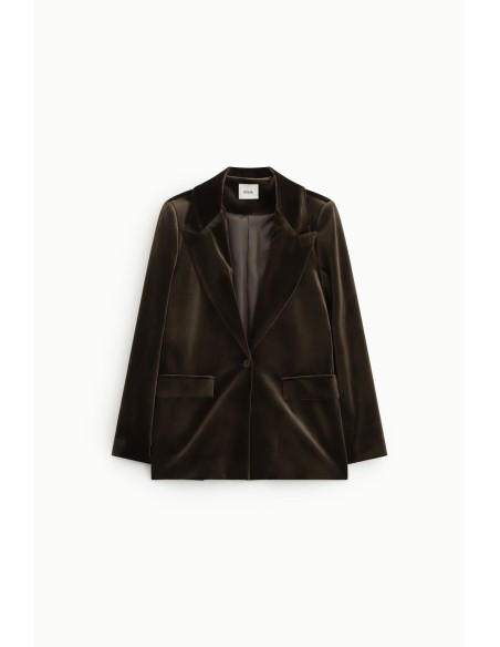 Fluwelen blazer met klepzakken Dixie