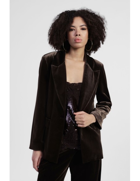 Blazer en velours côtelé avec poches à rabat Dixie