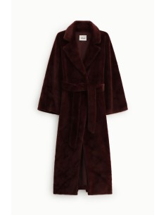 Manteau long avec ceinture et revers classiques Dixie
